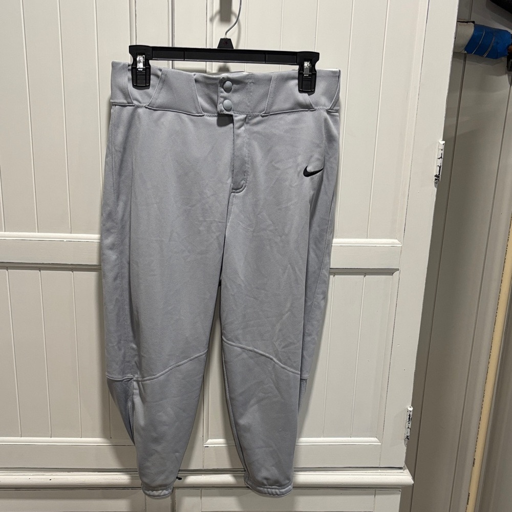 Nike baseball pants Light Gray knickers SZ S